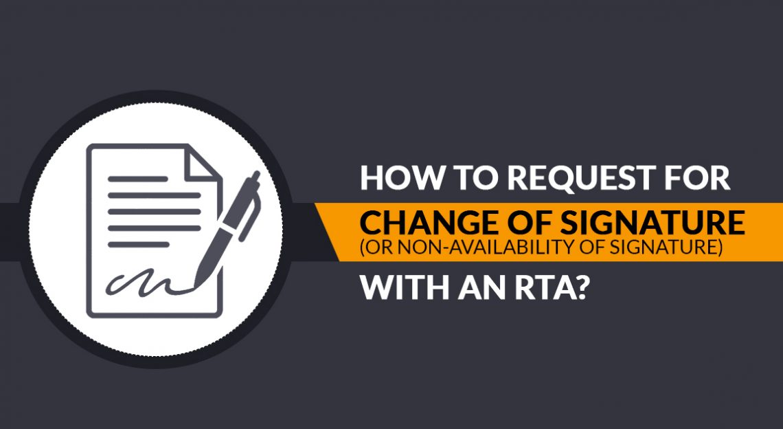 Signature Changing Request with RTA