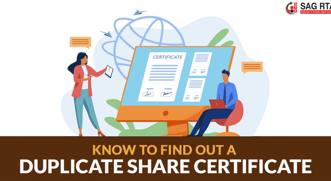 Know How to Find Out a Duplicate Share Certificate